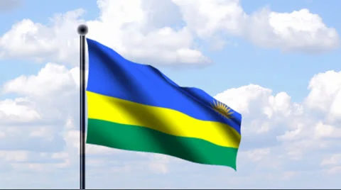 Animated Flag of Rwanda Vidéo 25627815