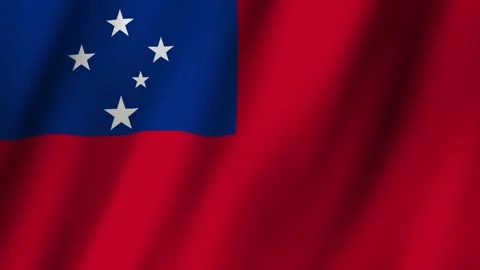 Animated Flag Samoa 4k video Stock-Footage 292938708