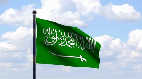 Animated Flag of Saudi Arabia Vidéo 25644659
