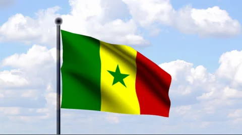 Animated Flag of Senegal Stock Footage 25647999