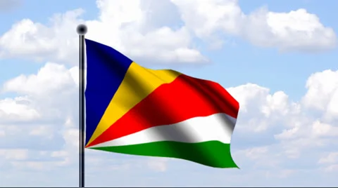 Animated Flag of Seychelles Stock-Footage 25648509