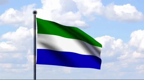 Animated Flag of Sierra Leone Vidéo 25651249