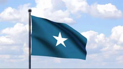 Animated Flag of Somalia Stock Footage 25656055