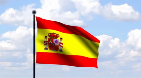 Animated Flag of Spain Vidéo 25656153