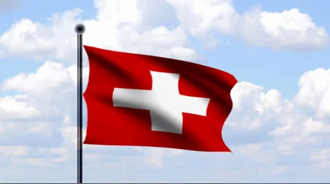 Animated Flag of Switzerland Stock-Footage 25647814