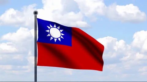 Animated Flag of Taiwan Stock-Footage 25737456