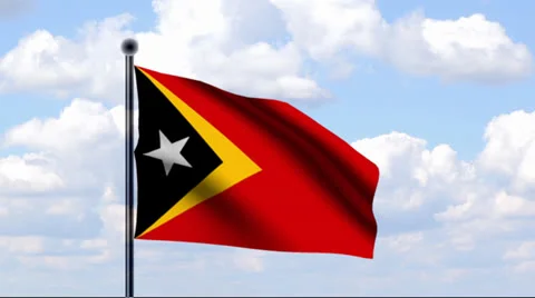 Animated Flag of Timor-Leste Vidéo 25738349