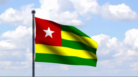 Animated Flag of Togo Vidéo 25738487