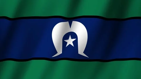 Animated Flag of Torres Strait Islander 4k video Stock-Footage 293745953