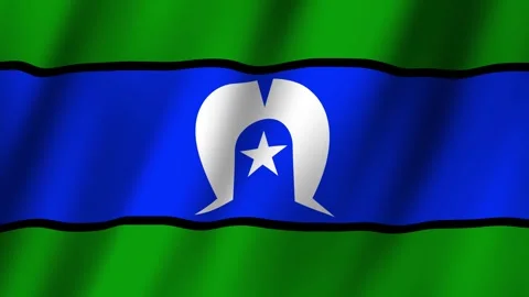 Animated Flag of Torres Strait Islands 4k video Stock Footage 293745957