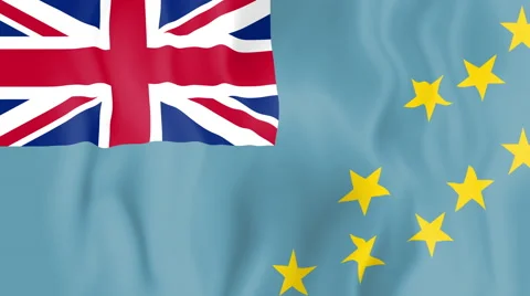 Animated flag of Tuvalu Stock Footage 58798299