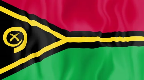 Animated flag of Vanuatu Stock Footage 58799389