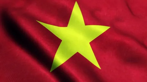 Animated flag of vietnam - seamless loop 스톡 동영상 240174969