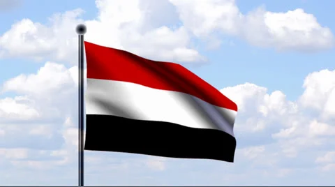 Animated Flag of Yemen Stock-Footage 25510464