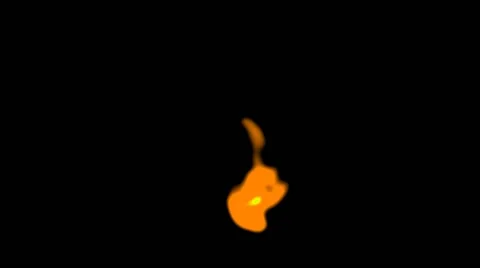 Animated Flame Waves Stock Footage 40763615