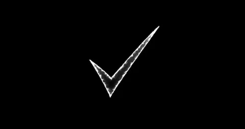 Animated flat voting icon. Check mark verified selection. Consent checkbox Stock Footage 307937390