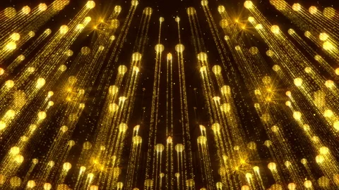 Animated Flickering Beautiful Wall Background Particles Golden Stock Footage 87301061