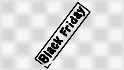 Animated flickering text "Black Friday". Stock Footage 283996089