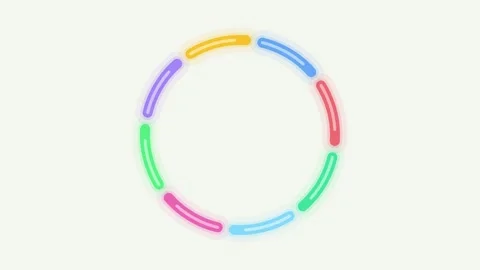 Animated Floating Fragment Ring Abstract Motion Background Element 库存影片 333672155