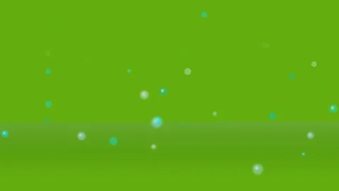 Animated Floating Particles Background on Green Screen Stock Footage 332389320