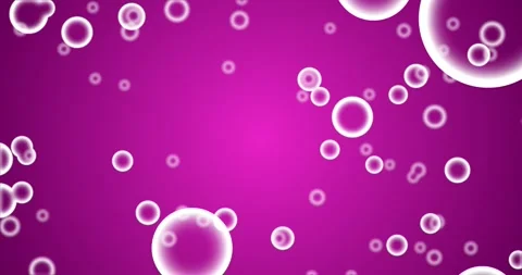 Animated floating white bubbles over red background. Stock Footage 252941739