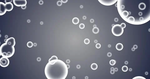 Animated floating white bubbles over red background. Vídeos de archivo 252942061