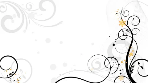 Animated floral background with space for text Stock Footage 137827233
