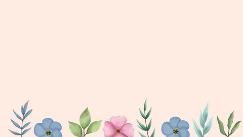 Animated floral botanical background Stock Footage 280777890