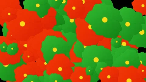Animated floral pattern background stock footage Stock Footage 345013203