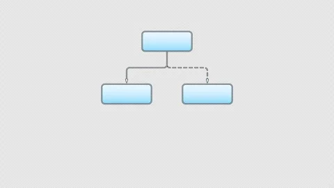 Animated flowchart infographic template with connected blocks Stock Footage 325371341