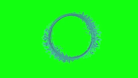 Animated flower frame on green screen	 Stock Footage 151127501