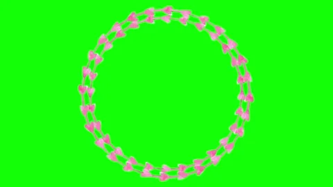 Animated flower frame on green screen	 Stock Footage 151130448