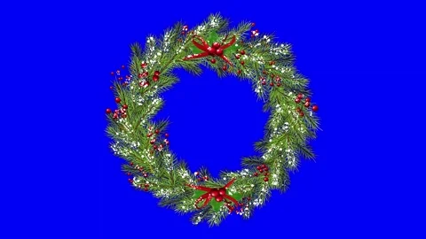 Animated flower frame on green screen Stock Footage 151134502