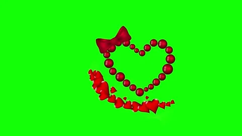 Animated flower frame on green screen	 Stock Footage 151239618