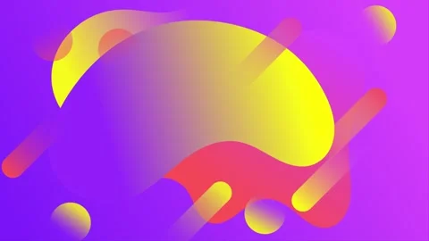 Animated fluid abstract background with bright gradient colors Stock Footage 313417503