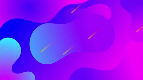 Animated fluid gradient background design with nice meteor lines Stock Footage 313416284