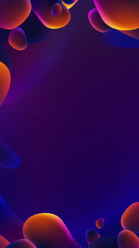 Animated fluid liquid backdrop, vibrant swirling oil shapes, colorful flowing Stock Footage 289682156