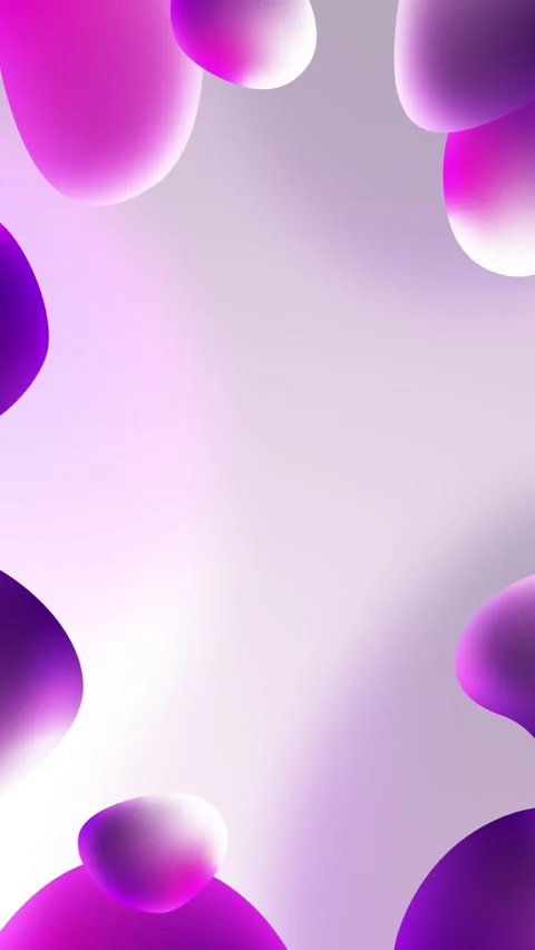 Animated fluid liquid background, vibrant pink and purple organic shapes flow Stock Footage 289682514