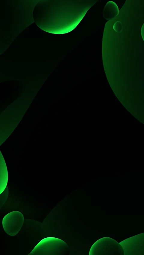 Animated fluid liquid background wallpaper, dynamic green oil forms Video stock 289682216
