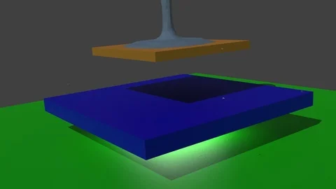 Animated Fluid Simulation Stock Footage 83996130