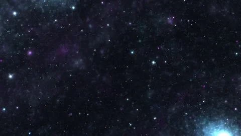 An animated fly-through of a deep space scene with glowing stars Stock Footage 319764476