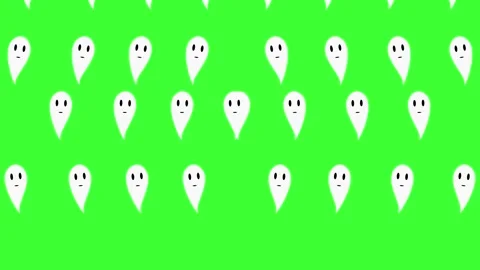 Animated of flying ghosts. Suitable for Event Theme Stock Footage 294697086