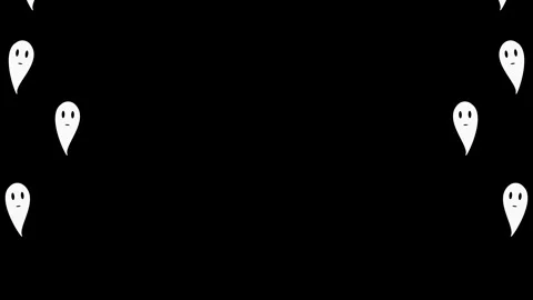 Animated of flying ghosts. Suitable for Event Theme Stock Footage 294697113