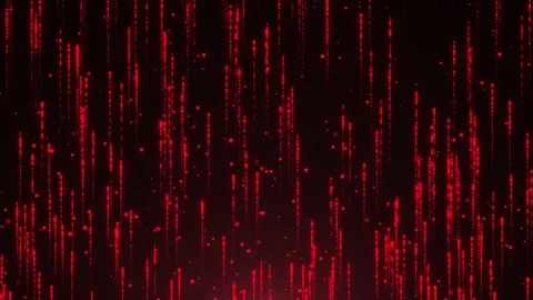 Animated flying red shining lines on a black background. Stock Footage 239204130