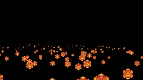 Animated flying Sacral chakra symbol Stock Footage 142414249