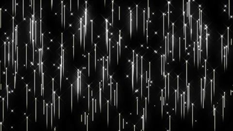 Animated flying white shining lines on a black background. Video stock 188639834