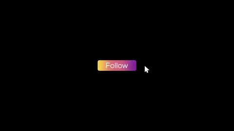 Animated follow button with hover effect and click animation for social med.. Stock Footage 318665327