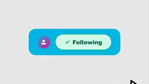 Animated Follow Notification Popup Transparent Alpha Overlay Stock Footage 346070105