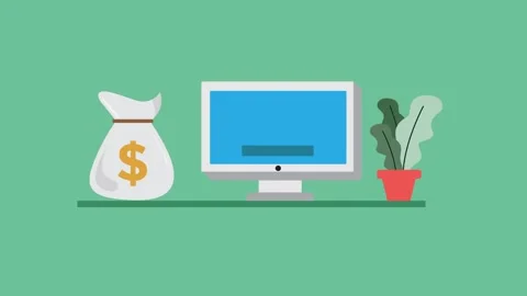 Animated Footage visualizing Monetize Content To Get Income From Internet. Video stock 303358912