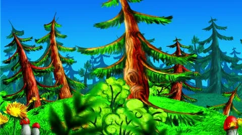 Animated forest Stock Footage 20625468